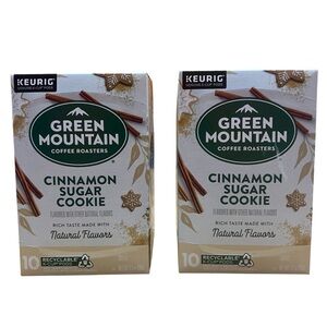 2x Green Mountain Coffee Roasters Cinnamon Sugar Cookie K Cup Pods 20 Total Pods